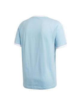 Camiseta Hombre adidas 3-Stripes Celeste