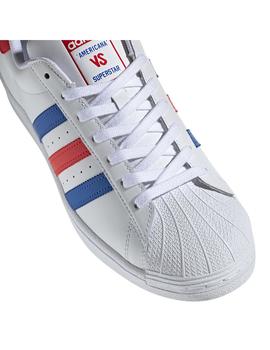 Zapatilla Hombre adidas Superstar Rojo/Azul