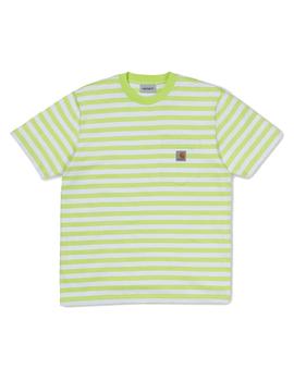 Camiseta Hombre Carhartt WIP Scotty Pocket Verde/B
