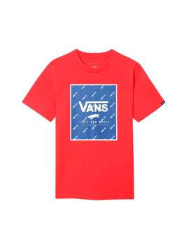 Camiseta Niño Vans Print Box Roja