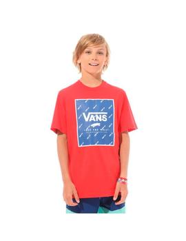 Camiseta Niño Vans Print Box Roja