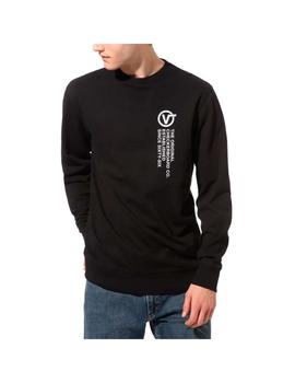 Sudadera Hombre Vans Distort Type Negro