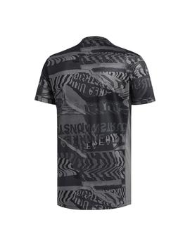 Camiseta Hombre adidas Own The Run Negra Gris