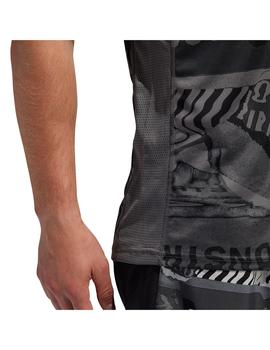 Camiseta Hombre adidas Own The Run Negra Gris