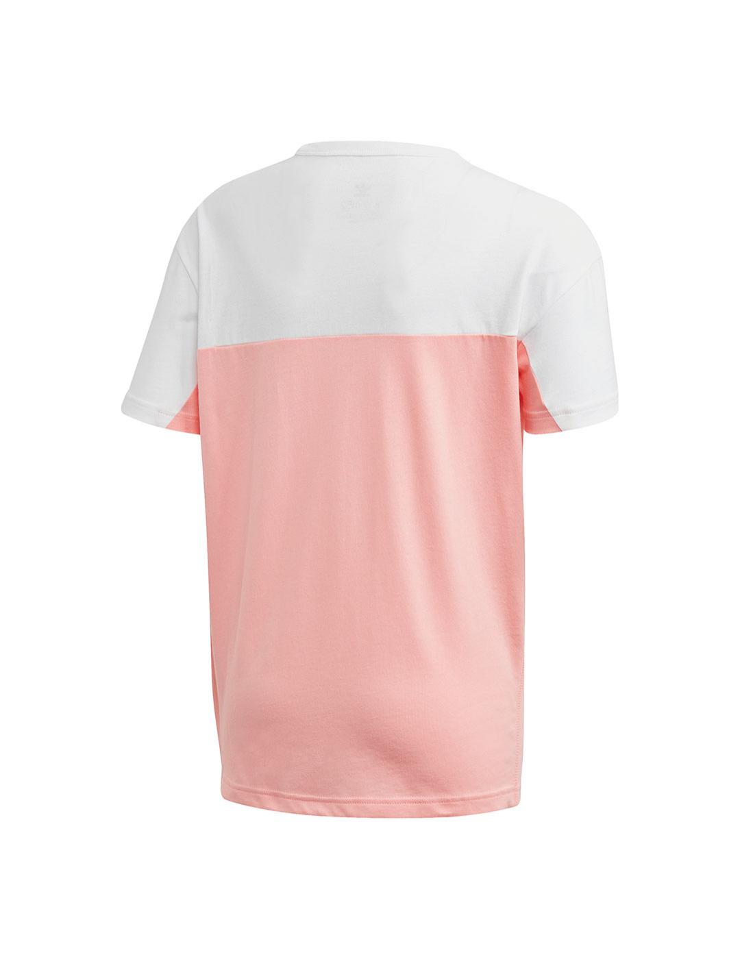Camiseta Niña adidas Tee Blanco/Coral