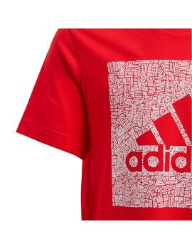 Camiseta Niño adidas Box Rojo