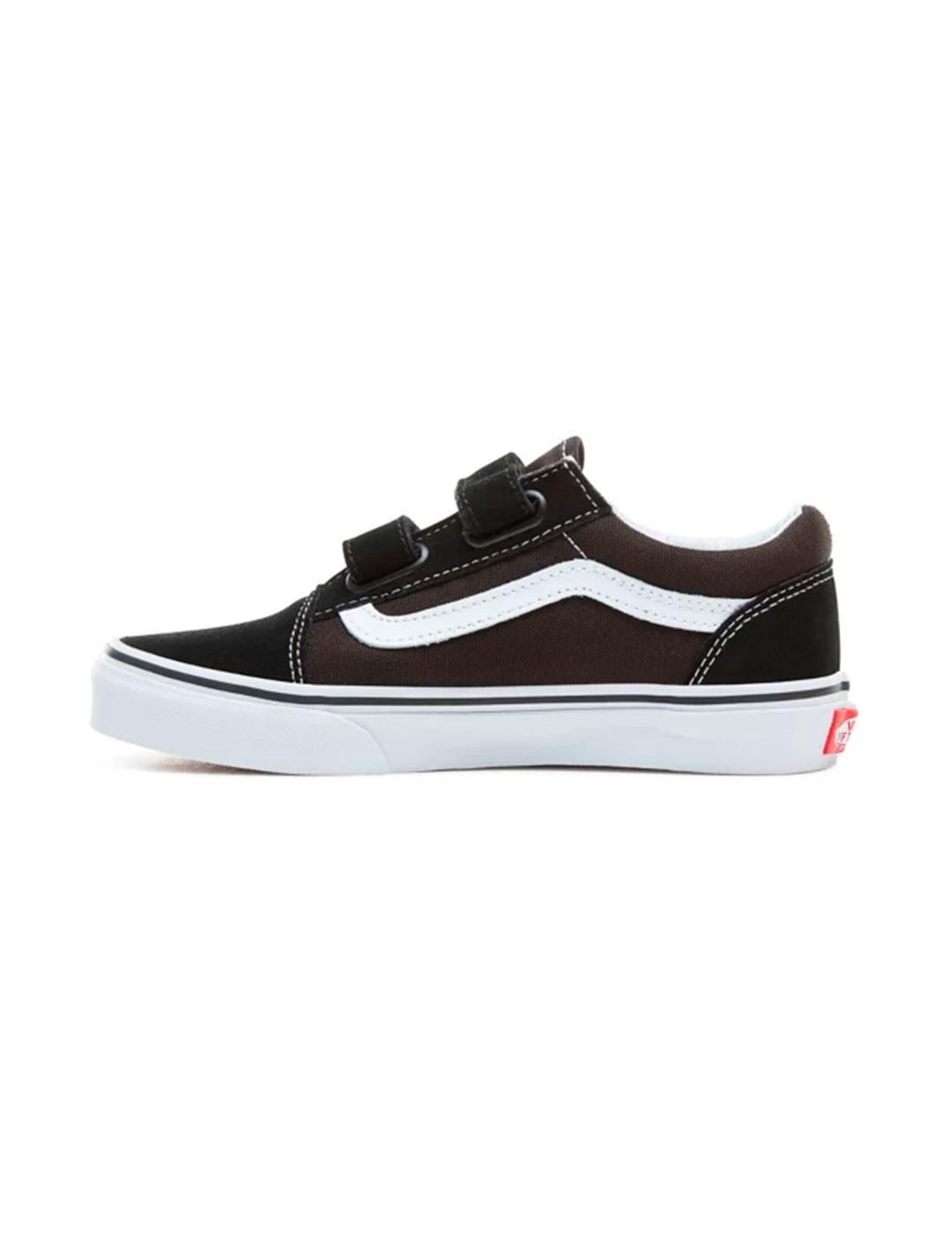 Zapatilla  Unisex Vans Old Skool V Negra Blanca