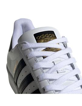 Zapatilla Junior adidas Superstar Blanca Negra