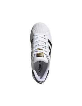 Zapatilla Junior adidas Superstar Blanca Negra