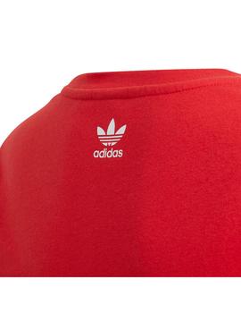 Camiseta Junior adidas Big Trefoil Roja