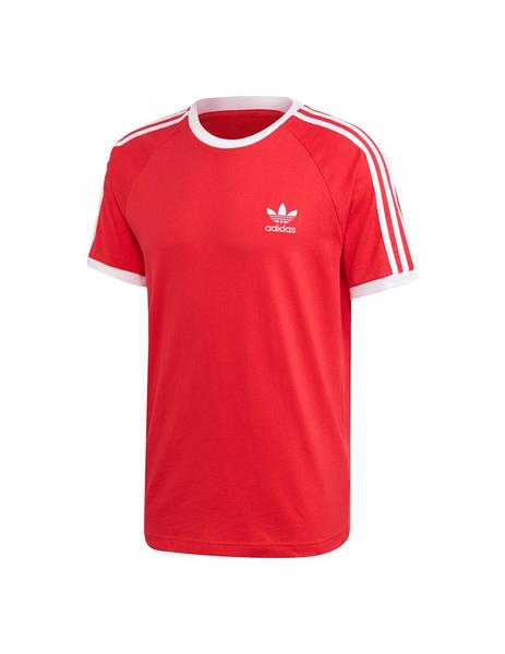 café primer ministro firma Camiseta Hombre adidas 3-Stripes Rojo