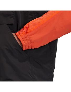 Cortavientos Hombre adidas D TT Negro Naranja