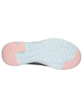 Zapatilla Mujer Skechers Flex Appeal Gris/Rosa