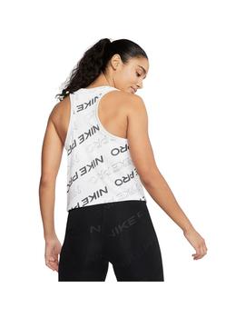 Camiseta Mujer Nike Pro Crop Blanco