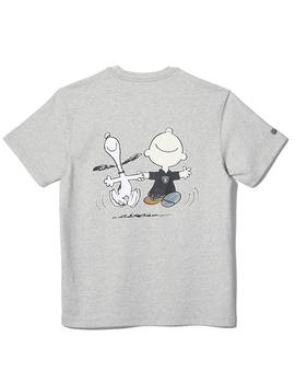 Camiseta Hombre New Era Snoopy Raiders Gris