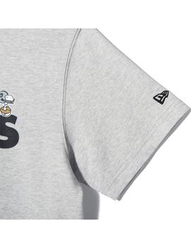 Camiseta Hombre New Era Snoopy Raiders Gris