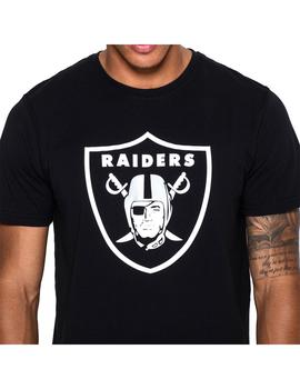 Camiseta Hombre New Era Raiders Negra