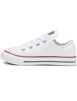 Zapatilla Converse All  Star baja blanca Baby