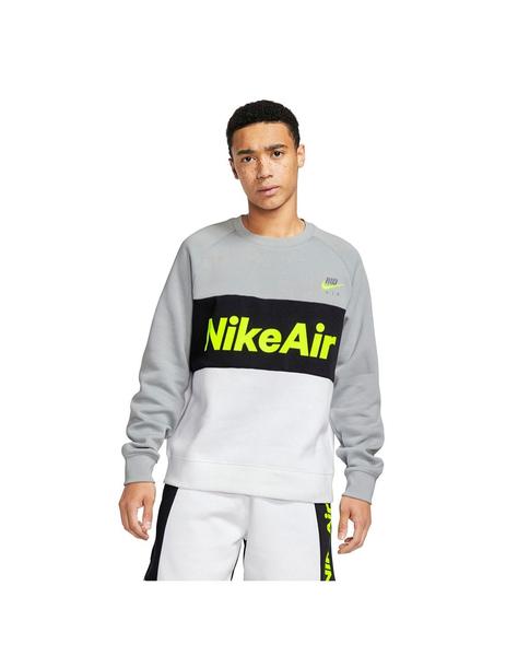 Acostumbrar huella dactilar Afirmar Sudadera Hombre Nike Air Gris Blanca