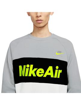 Sudadera Hombre Nike Air Gris Blanca