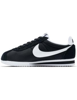 Zapatilla Mujer Classic Cortez Nylon Negra