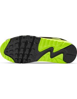 Zapatilla GS Nike Air Max 90 LTR Gris/Fosforita