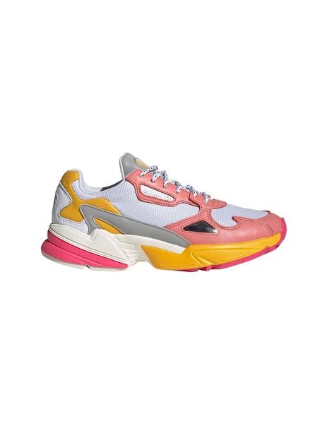 Característica superficie semanal Zapatilla Mujer adidas Falcon Rosa Amarilla