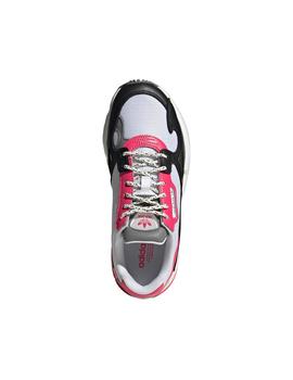 Zapatilla Mujer adidas Falcon Blanco Rosa Negro