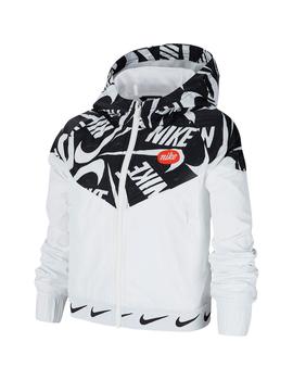 Sudadera Niña Nike Blanco/Negro