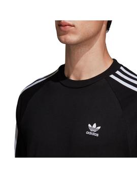 Camiseta Hombre adidas 3-Stripes Negro