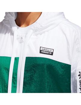 cielo neumático Funeral Sudadera Mujer adidas Windbreaker Blanco/Verde