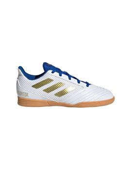 Zapatilla Junior Sala adidas Predator 19,4 Blanco