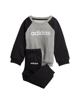 Chandal Unisex adidas Lin Jogger Negro/Gris