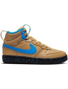 Zapatilla Niño Nike Court Borough Camel