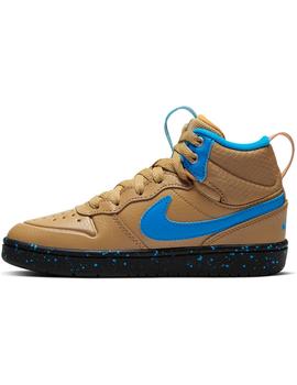 Zapatilla Niño Nike Court Borough Camel