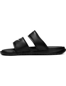 Chancla Mujer Nike Benassi Duo Ultra Negro Tiras