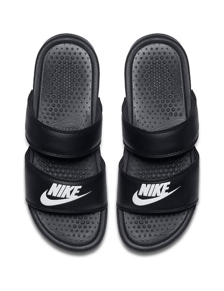 Ponte de pie en su lugar promesa galería Chancla Mujer Nike Benassi Duo Ultra Negro Tiras