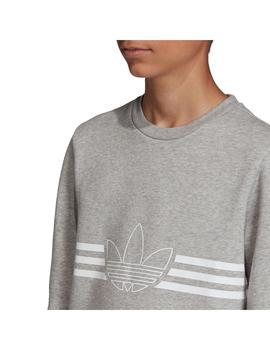 Sudadera Niña adidas original Gris