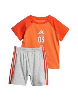 Conjunto Niño adidas Logo Sum Naranja