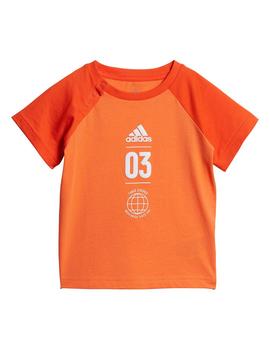 Conjunto Niño adidas Logo Sum Naranja