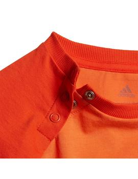 Conjunto Niño adidas Logo Sum Naranja