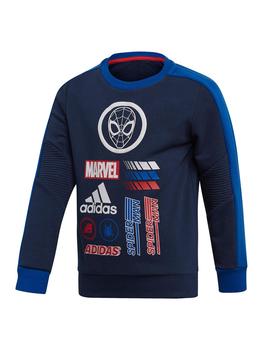 Sudadera Niño adidas DY SM Crew Marino