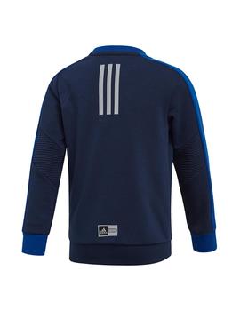 Sudadera Niño adidas DY SM Crew Marino