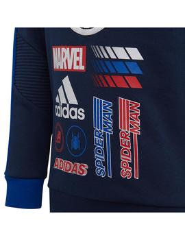 Sudadera Niño adidas DY SM Crew Marino