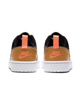 Zapatilla Niño Nike Court Borough Marron