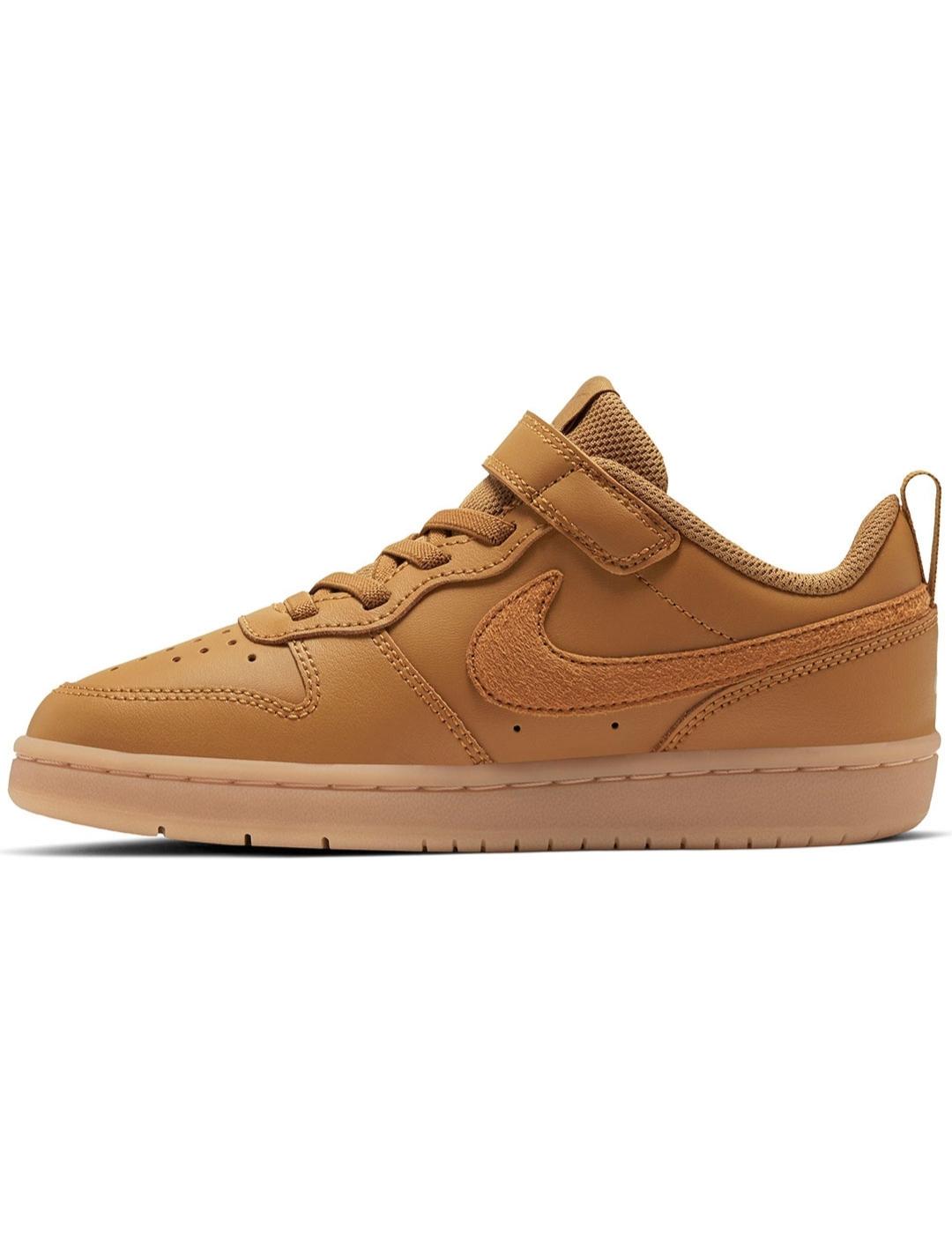 Zapatilla Ni o Nike Court Borough Camel