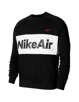 paño muelle suspicaz Sudadera Hombre Nike Air Sportswear Negra Blanca