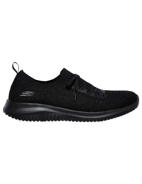 graduado cien Todos Zapatilla Skechers Mujer Negra