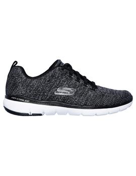 Zapatilla Mujer Skechers Flex  Negra Gris