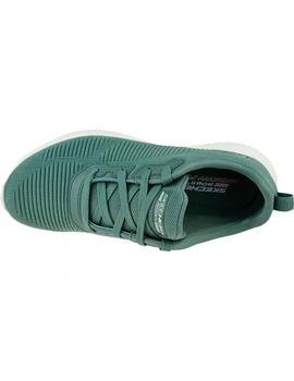 Zapatilla Mujer Skechers Bobs Squad Verde